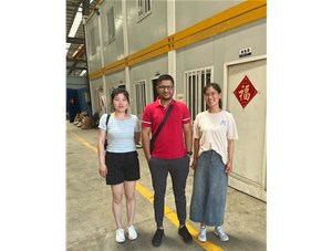 歡迎東南亞客戶來(lái)樂(lè)發(fā)工廠考察試機(jī)！